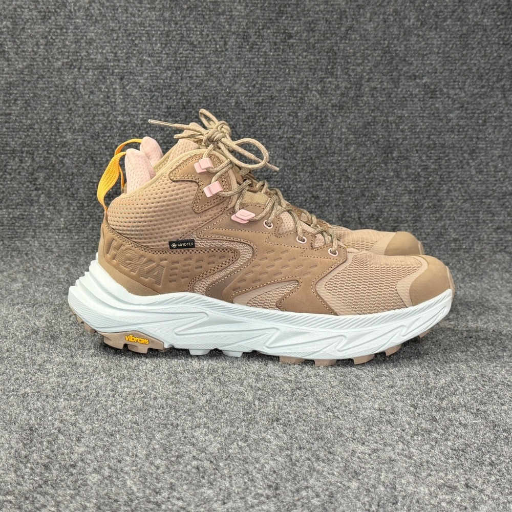 Hoka Anacapa 2 Mid GTX Hiking Shoes Women's 11 Dune Ice Flow Athletic Gore-Tex